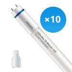Fordelspakning 10x Philips LED Lysrør T8 MASTER (EM/Mains) High Output 18.2W 3100lm - 840 kald hvit | 150cm - erstatter 58W