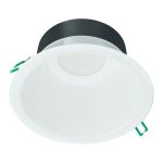 Philips LED Downlight Coreline DN142B Aluminium Hvit 9.8W 1200lm 60D - 840 Kald Hvit | Utskjæring 155mm - IP20 - Hvit Reflektor