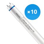 Fordelspakning 10x Philips LED Lysrør T8 MASTER (EM/Mains) Ultra Output 21.7W 3700lm - 840 kald hvit | 150cm - erstatter 58W