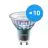 Fordelspakning 10x Philips MASTER LED Spot ExpertColor GU10 PAR16 5.5W 355lm 36D - 927 ekstra varm hvit | beste fargegjengivelse - dimbar - erstatter 50W