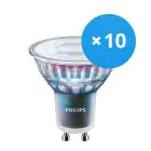 Fordelspakning 10x Philips MASTER LED Spot ExpertColor GU10 PAR16 5.5W 355lm 36D - 927 ekstra varm hvit | beste fargegjengivelse - dimbar - erstatter 50W