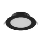 Noxion LED Downlight Hera Medium Innfelt Svart 9W 900lm 80D - 827-830-840 CCT | 146mm - Utskjæring 120mm